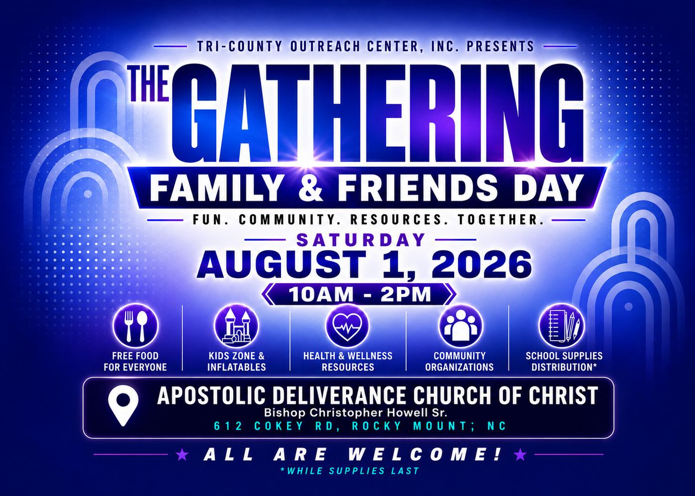 The Gathering Family and Friends Day flyer